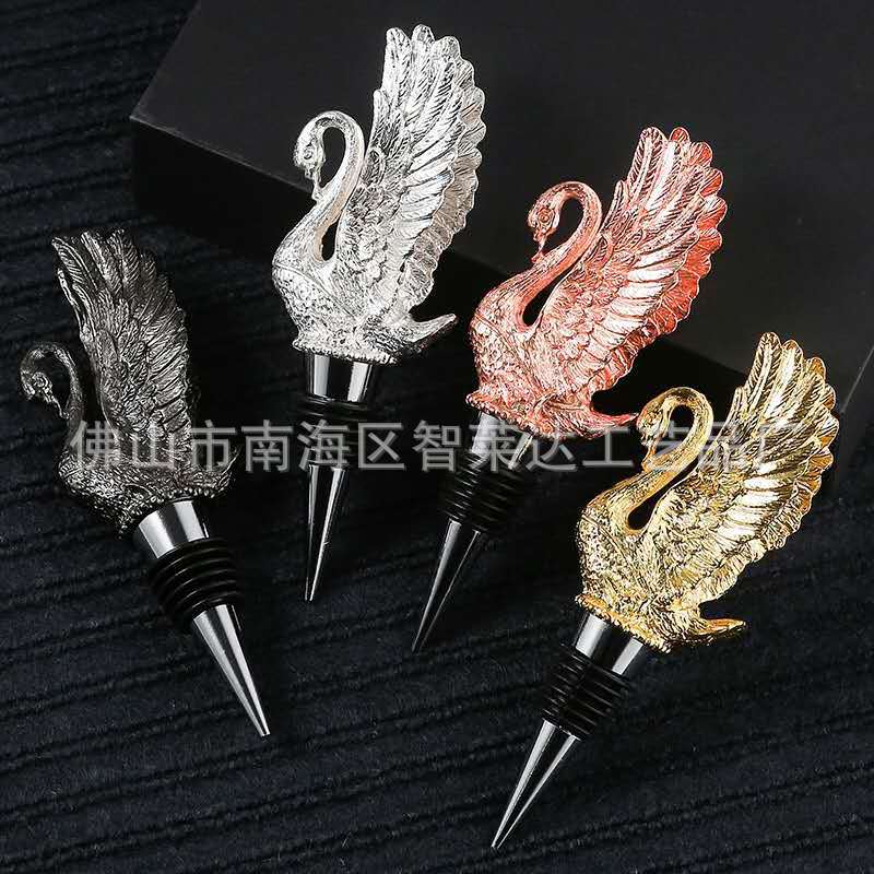 Wholesale Swan bottle stopper gift wine set splies wine stopper