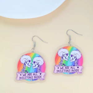 Wholesale Skull Earrings Christmas Nightmare Round Earrings