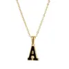 Wholesale Simple Style Letter Stainless Steel Pendant Necklace Gold Plated Stainless Steel Necklaces