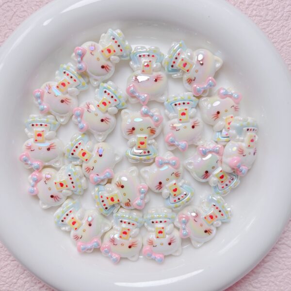 Wholesale High-quality uv color-plated Yugui dog kitty coolomi resin loose beads diy mobile phone chain beaded material bracelet accessories