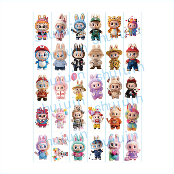 oly-1dba0507fb2b0c336275f7a1d0cdb500 Wholesale Labubu Tattoo Sticker Labubu Dopamine Cute Cartoon Girly Heart Christmas Waterproof Long-Lasting Tattoo Sticker