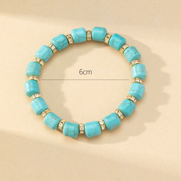 Wholesale Amazon Hot Selling Bohemian Bracelet Creative Turquoise Beaded Jewelry European and American Style Bracelet
