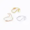 Wholesale European And American Fashion Simple Spray Wave Geometric Opening Ring