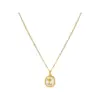 Wholesale Jewelry Simple Style Classic Style Flower Titanium Steel Plating Pendant Necklace