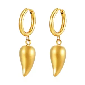 MS-260 Golden Water Drop Ear Clip