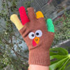 Wholesale Hand-knitted Thanksgiving Christmas Turkey Mittens