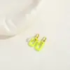 Wholesale 1 Pair Elegant Classic Style Square Enamel Plating Inlay Copper Zircon 14k Gold Plated Earrings
