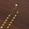 304 Stainless Steel ABS Star PVD Coated Stone-Free 18K Gold Plated Casual Cute Preppy Style Handmade Chain Bracelets Earrings Necklace
