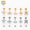 Wholesale 1 Piece Lip Rings Nordic Style Simple Style Cool Style Bee Butterfly Titanium Alloy Plating Inlay Zircon 18K Gold Plated Lip Rings Ear Cartilage Rings & Studs Nose Rings & Studs