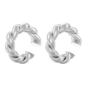 Ve1023 White Gold Color Twist 1 Pair