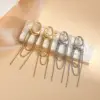 1 Pair Retro Commute Geometric Plating Titanium Steel Ear Studs
