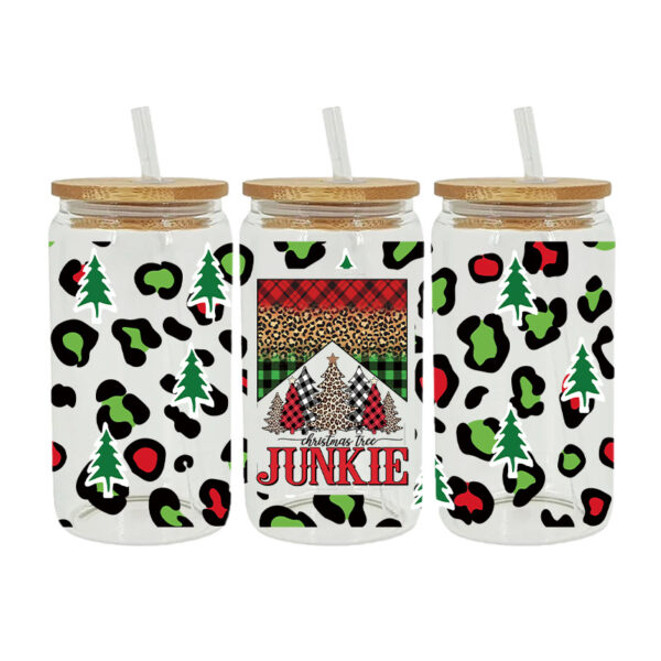 Wholesale Cartoon Christmas Series 16oz Cup UV DTF Wraps