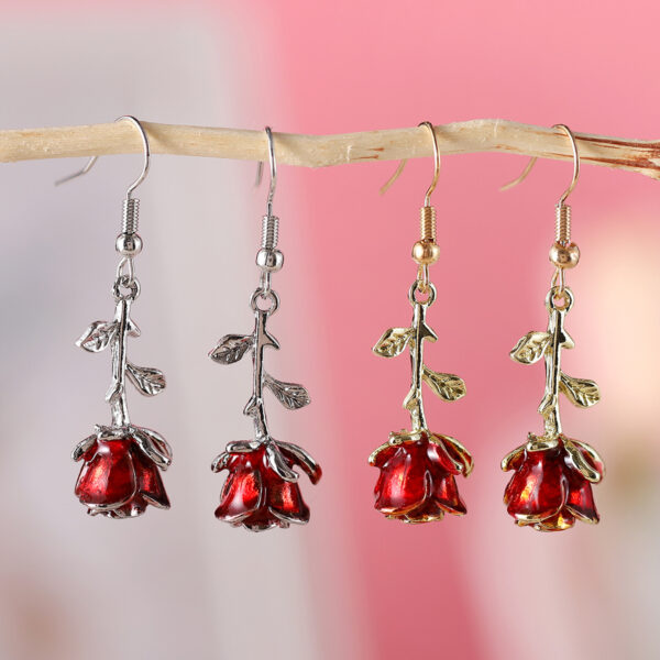 Wholesale Vintage rose earrings