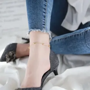 A [224] Rice Bead Chain / Rose Gold