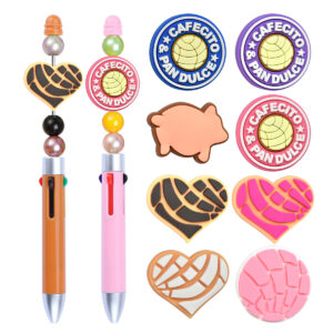 Wholesale Cute Cartoon Soft Rubber Double-Sided Beads