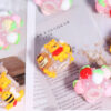 oly-1e1adf5f58b759d21331450a5572d8fe Wholesale Acrylic Bees Winnie the ochins Straight Beads Beaded DIY Mobile Phone Key Chain Necklace Bag Chain Aessories