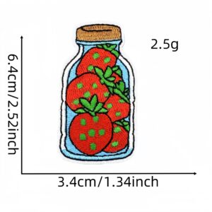 Strawberry cloth stickers 12#