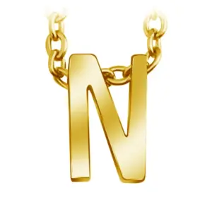 Gold Letter N