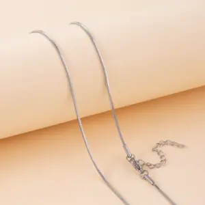 1.2mm Square Snake (steel Color/non-fading) / 50cm+5cm