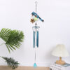 Wholesale Cross-border New Luminous Bird Wind Bell Fluorescent UV Shiny Ball Metal Bell Aluminum Alloy Tube Hanging Spot