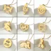 Wholesale Jewelry Fashion Animal 201 Stainless Steel 18K Gold Plated Plating Stainless Steel Necklaces