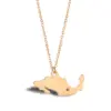 Wholesale Jewelry Fashion Map 304 Stainless Steel 18K Gold Plated Plating Stainless Steel Necklaces
