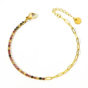 S152 Semi-Diamond Bracelet (Multicolor)