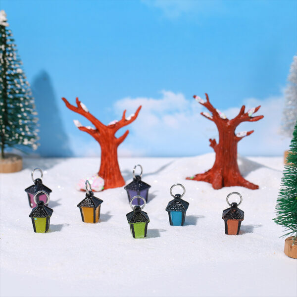 oly-1e5da850375587da36ce87012fa85148 Wholesale Luminous light micro landscape ornaments resin crafts snow tree Christmas ornaments