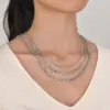 Wholesale PVD Coated Gold Plated Geometric 201 Stainless Steel Hip-Hop Waterproof Non Tarnish 201 Stainless Steel Necklace
