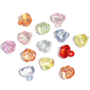 Bud hanging hole beads (randomly mixed colors) / 15mm