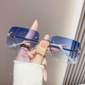 Silver Frame Gradual Blue Film
