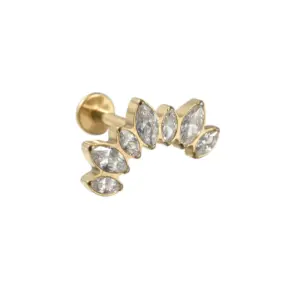 #1 Gold / Rod Thickness * Rod Length 1.2x8mm