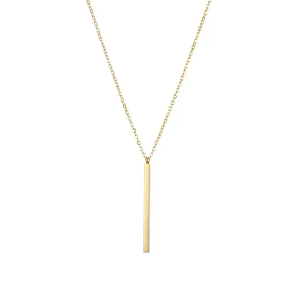 oly-1e7068bbd9bfb7548c0788da43e77bdd Wholesale PVD Coated 14K Gold Real Gold Plated Geometric Stainless Steel Fashion Waterproof Non Tarnish 304 Stainless Steel Necklace