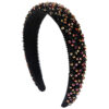 Wholesale Korean Style Luxury Handmade Beaded Hair Hoop Women's Fashionable Simple Crystal Rice Beads Decorative Headband All-match High Cranial Top Hair Aessories