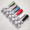 Wholesale Fashion texture car keychain girl accessories light luxury simple key buckle diamond spring ring small gift