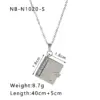 Wholesale Ion Plating (IP) 18K Gold Plated Love Envelope Red Heart 304 Stainless Steel French Style Classic Commute Pendant Necklace