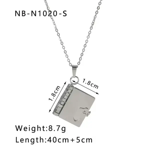 Wholesale Ion Plating (IP) 18K Gold Plated Love Envelope Red Heart 304 Stainless Steel French Style Classic Commute Pendant Necklace