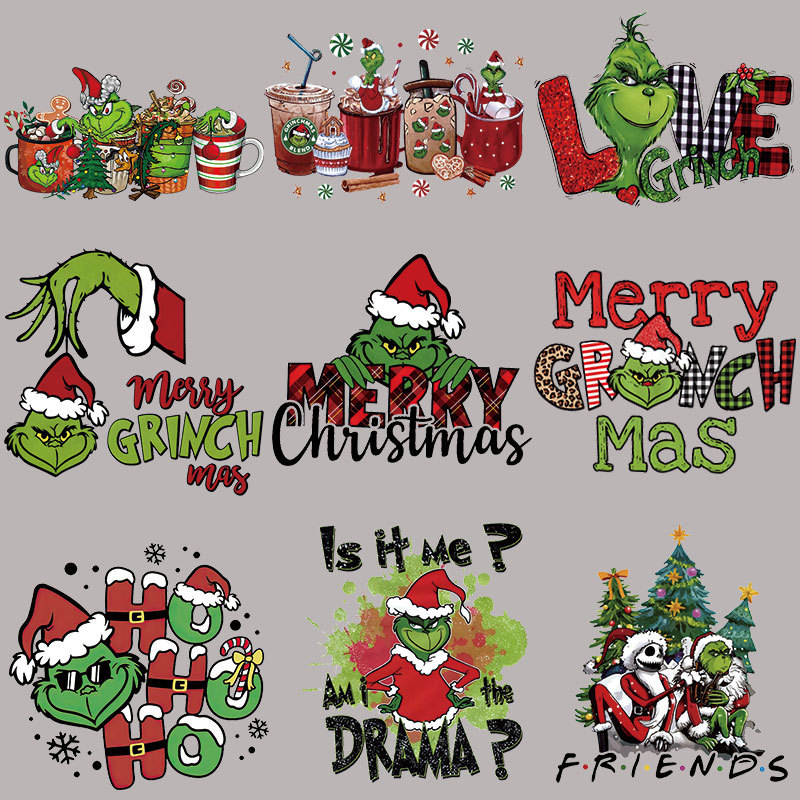 Wholesale Christmas hot stamping stickers UV DTF Ready to Press Transfers Wraps OLY Exclusive