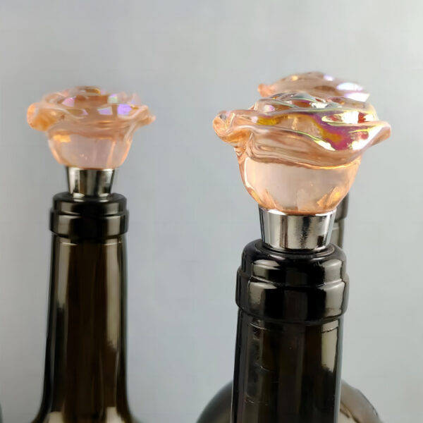 oly-1e92feba8bdd4b39d59281fca644db9e Wholesale Red wine stopper rose wine bottle stopper silicone bottle stopper