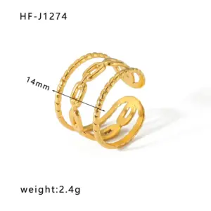 HF-J1274-Gold / Adjustable Opening