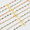 Wholesale Lady Heart Shape Stainless Steel Enamel Bracelets