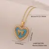 Wholesale PVD Coated 18K Gold Real Gold Plated Heart Shape Bow Knot 304 Stainless Steel Cute Romantic Waterproof Non Tarnish 304 Stainless Steel Lobster Trigger Clasp Closure Pendant Necklace