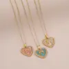 Wholesale PVD Coated 18K Gold Real Gold Plated Heart Shape Bow Knot 304 Stainless Steel Cute Romantic Waterproof Non Tarnish 304 Stainless Steel Lobster Trigger Clasp Closure Pendant Necklace