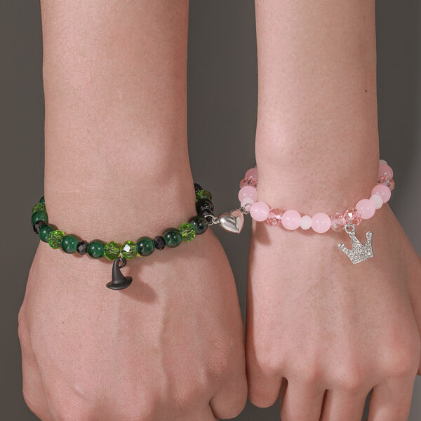 Wholesale Cross-border hot magic bad witch beaded bracelet love magnet good friend friendship bracelet men and women bracelets