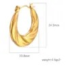 304 Stainless Steel Solid Color Electroplated Golden Plated Simple Style Classic Style Waterproof Non Tarnish Plating Earrings