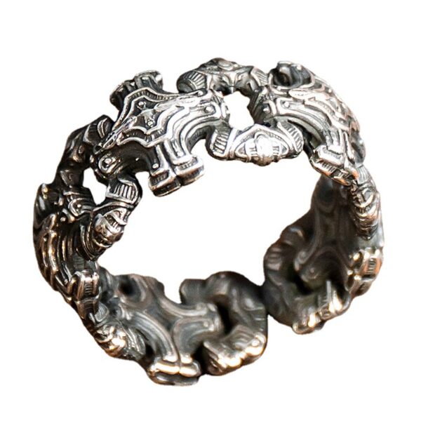 Wholesale Original Design Men's Trendy Versatile Cross Ring High-End Design Retro Style Male and Female Couple Confession Ring Ring