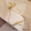 Wholesale Simple Style Letter Butterfly Copper Plating Inlay Zircon 18k Gold Plated Bracelets