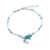 Wholesale European and American fashion trend simple anklet bracelet conch starfish pendant rice beads beach anklet bracelet wholesale women