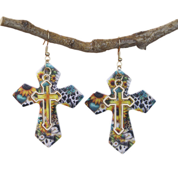 oly-1eed25bd3d8bb27ae8b48fb450ea40fe Wholesale Western-style double cross earrings