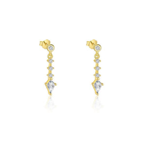 E4676-gold/pair / 925 silver